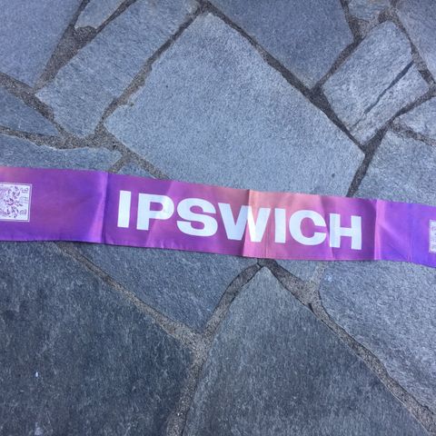 Ipswich Town - silkeskjerf fra 70-tallet