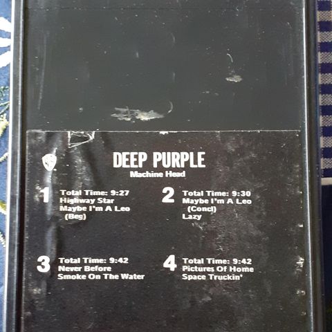 Deep Purple "Machine Head" 8 spors kassett