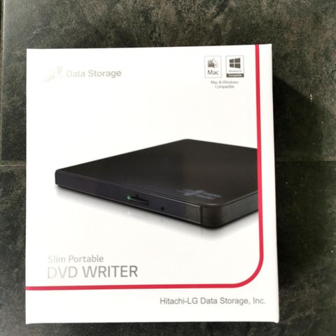 Hitachi Slim Portable DVD Writer, Model: GP57EB40