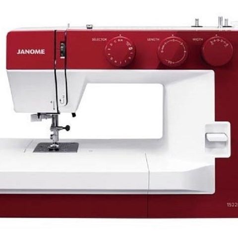 Janome 1522RD (Rød). GRATIS FRAKT