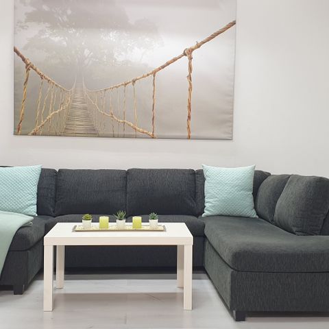 Koksgrå U-sofa | Leveringsklar