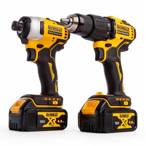 Dewalt DCK2062M2T 18V XR børsteløs dobbel drillsett pakke - (2 x 4,0 Ah batt)