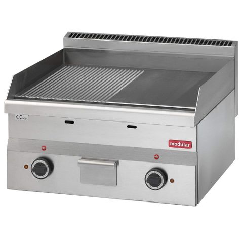 TILBUD - RILLET FLATGRILL 60CM - SLETT/RILLET TOPPLATE fra OSLO STORKJØKKEN AS