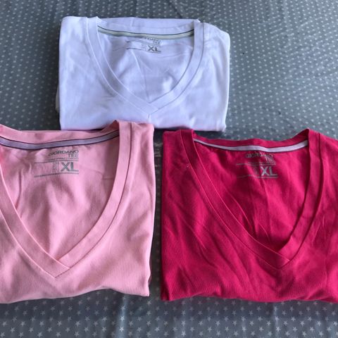 Giordano T-skjorter, str L, V - hals