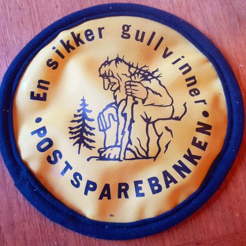 Postsparebanken frisbee fra 1980 tallet