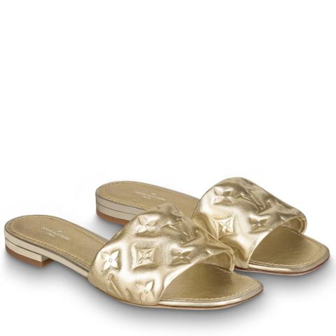 Louis Vuitton Revival flat mules gold