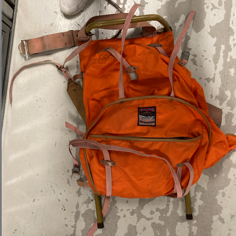 Rondane vintage ryggsekk 60L Orange farge.