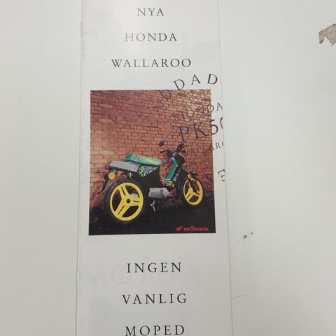 Honda PK 50 WALLAROO Brosjyre