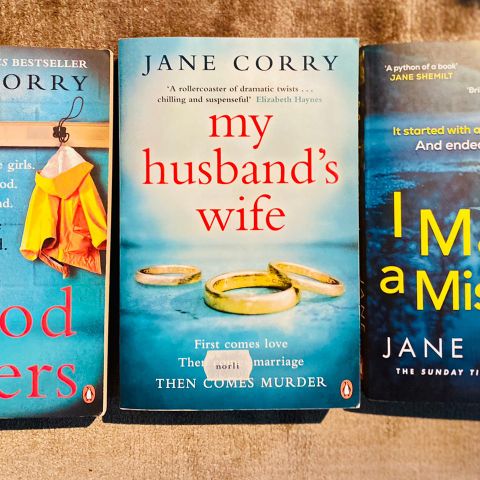 3 Jane Corry thriller bøker på engelsk - The Sunday Times topp 10 bestselgero
