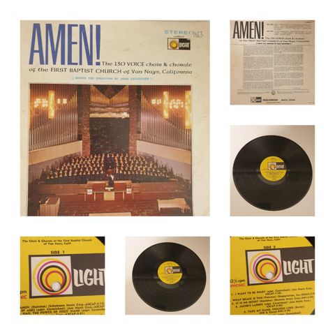 VINTAGE/RETRO LP-VINYL "AMEN - THE 130 VOICE CHOIR & ...... "