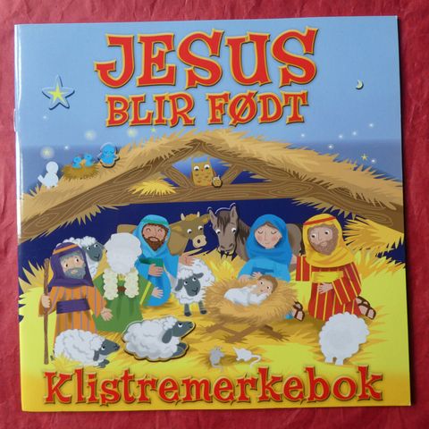 Jesus blir født: klistremerkebok