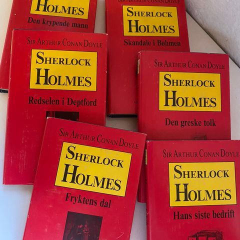 Sherlock Holmes, 6 bøker i serie