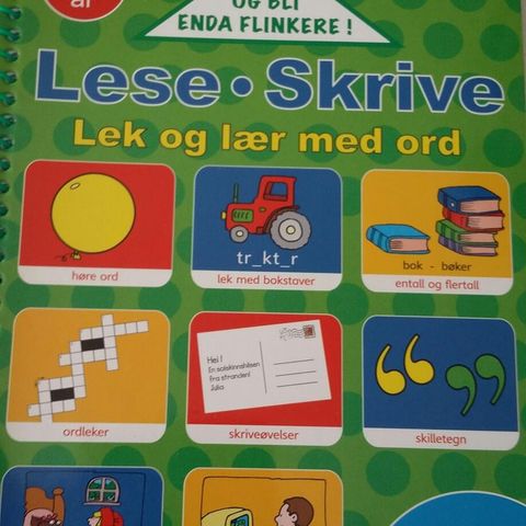 Lese. Skrive. Lek og  lær med ord. 6-9år