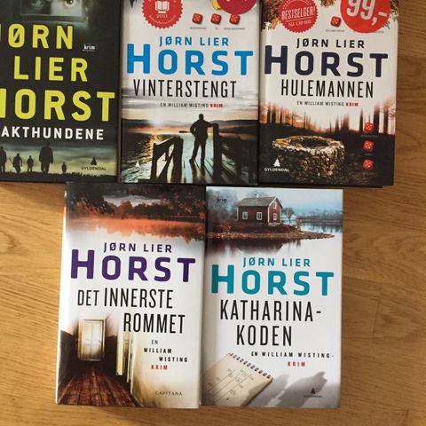 Jørn Lier Horst.  Innb. Krim. Flere bøker. Pris pr stk kr 30