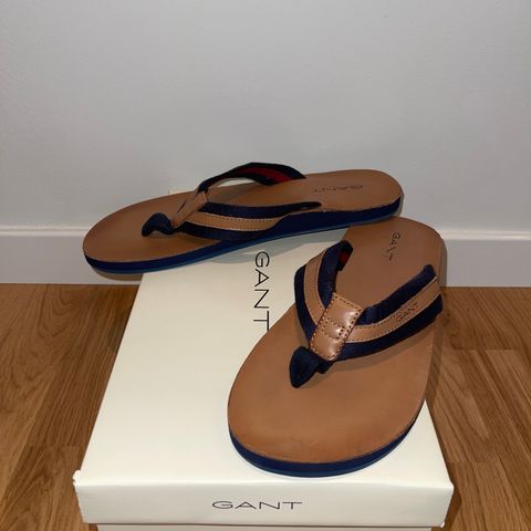 Gant slippers (brun-beige/blå) str.44