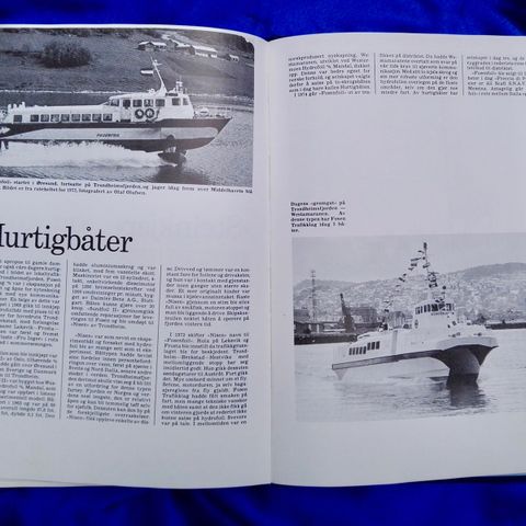 Skip, båter, ferger - Rutebåter på Trondheimsfjorden 1850 /1975 -innbundet bok