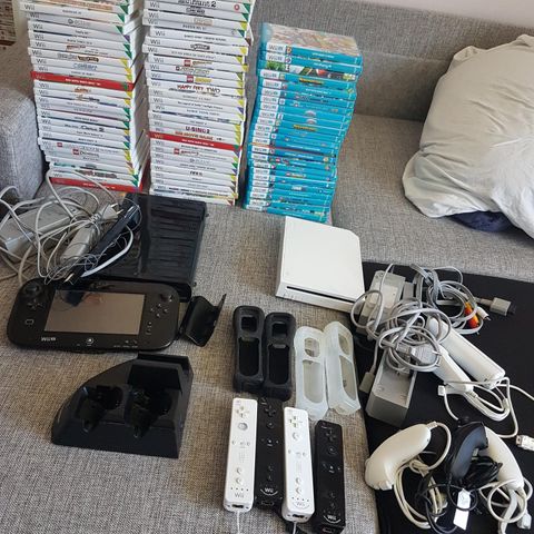 Nintendo Wii / WiiU - konsoll, spill og tilbehør