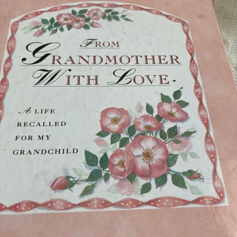 Babyminnebok for bestemor/grandmother