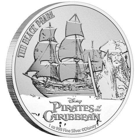 Niue 2021 THE BLACK PEARL™ - 1 OZ SØLV PIRATES OF THE CARIBBEAN