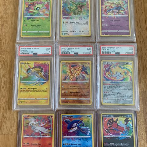 Komplett pokemon Amazing Rare set PSA 9