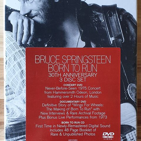Bruce Springsteen - Born To Run - 30th Anniv. Ed. - CD + 2DVD - Forseglet