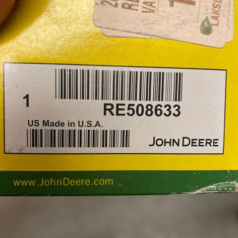 John Deere drivstoff filter RE508633