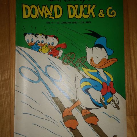 Donald Duck blad. nr. 4 fra 1980