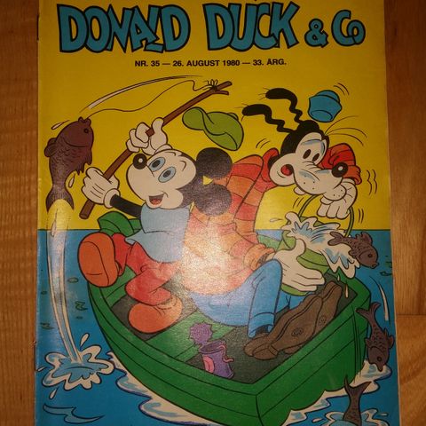 Donald Duck blad nr. 35, fra 1980