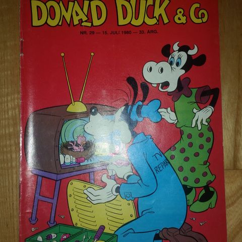 Donald Duck blad. nr. 29, fra 1980