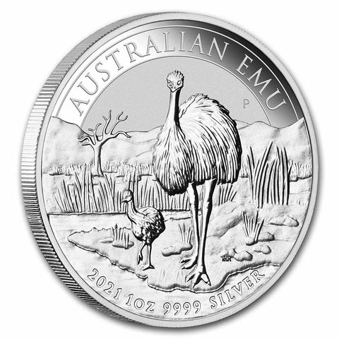 2021 Australia Emu 1 OZ Sølv