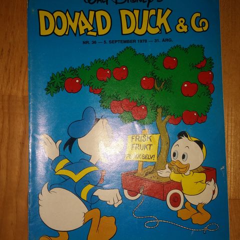Donald Duck blad nr. 36, fra 1978.