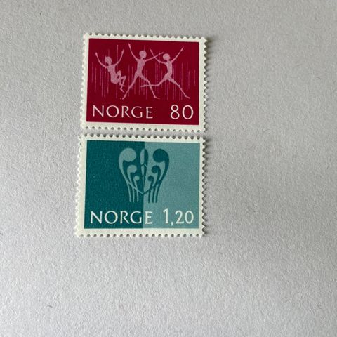 Norske frimerker 1972