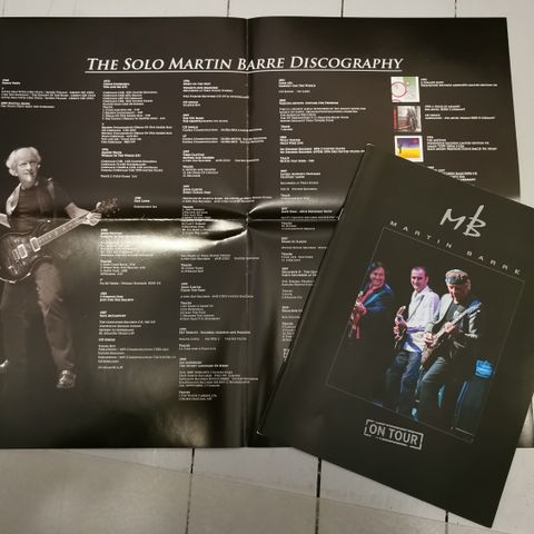 Jethro Tull - Martin Barre turnéprogram med plakat