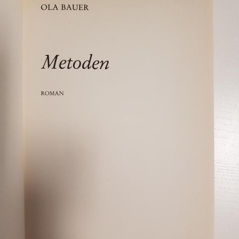 Metoden av Ola Bauer