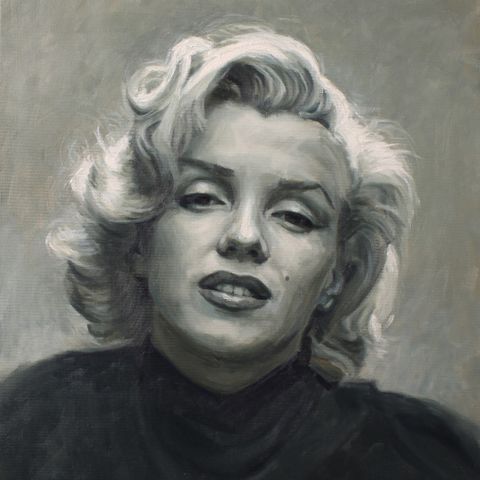 Marilyn Monroe -oljemaleri  til salgs