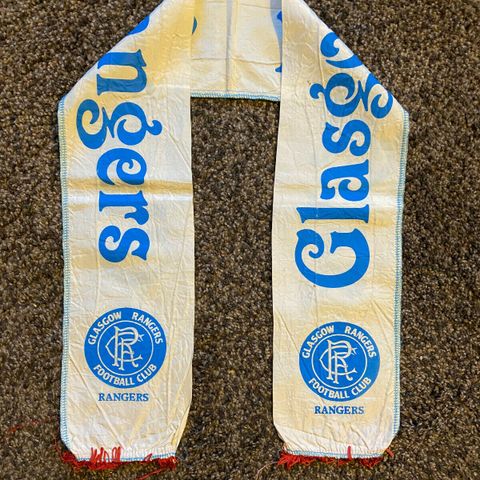 Glasgow Rangers - vintage silkeskjerf fra 70-tallet