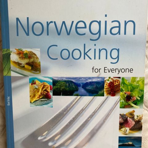 Norwegian cooking  for everyone, 160 colorful pages with receipt.