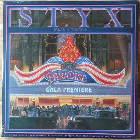 Styx - Paradise Theatre - LP - Fortsatt forseglet