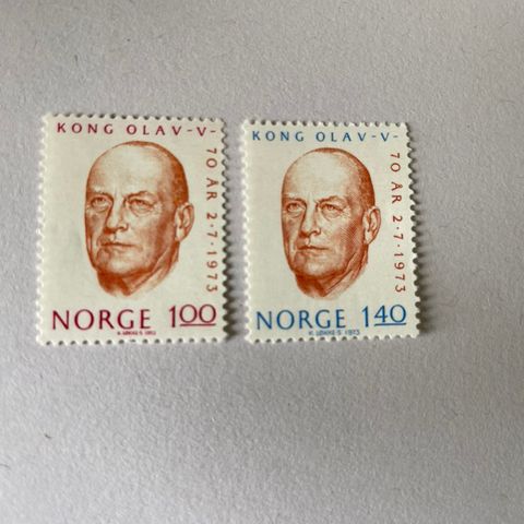 Norske frimerker 1973