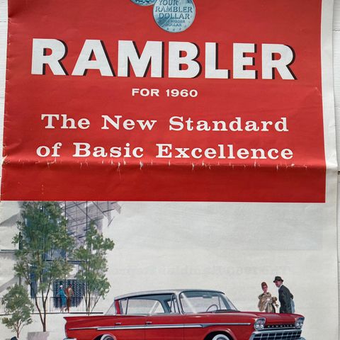 1960 Rambler original salgsbrosjyre