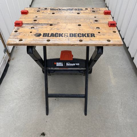 Arbeidsbord: Black & Decker workmate 525 bord og tralle i ett. Bord.
