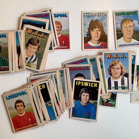 Engelske fotballkort A&BC 1972 - kjøp de du mangler MANGE NYE