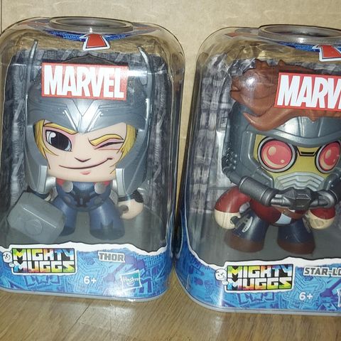 Marvel Mighty Muggs Thor & Star Lord figurer selges samlet!