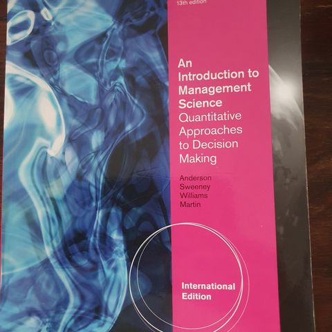 An Introduction to Management Science 13th edition
