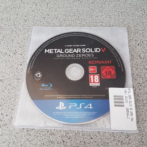 Metal Gear Solid V Ground Zeroes