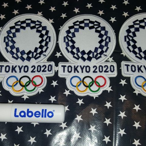 OL 2020 Tokyo med OL-ringer strykemerke