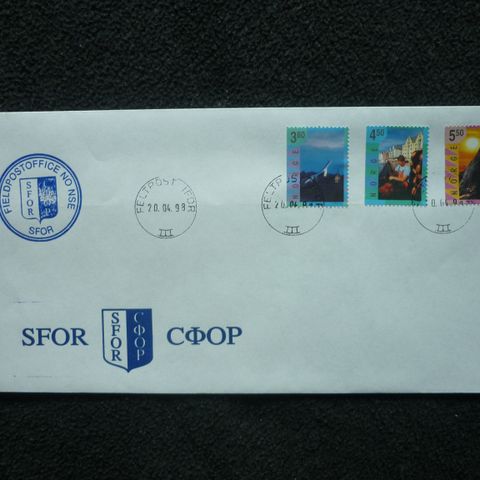 SFOR (Stabilization Force) - #0050 Norsk Førstedagsbrev/FDC/First Day Cover.