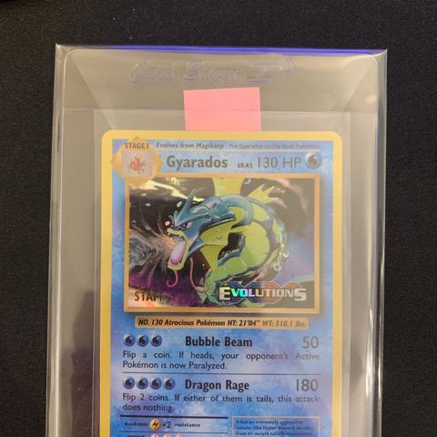 Gyarados 34/108 Holo prerelease (STAFF)