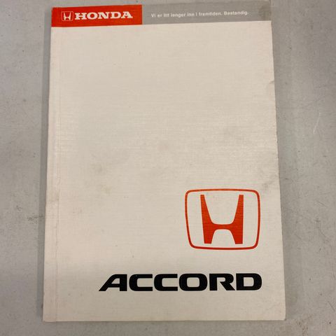 Honda Accord instruksjonsbok