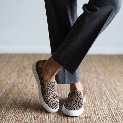 Leopard loafers fra Diemme